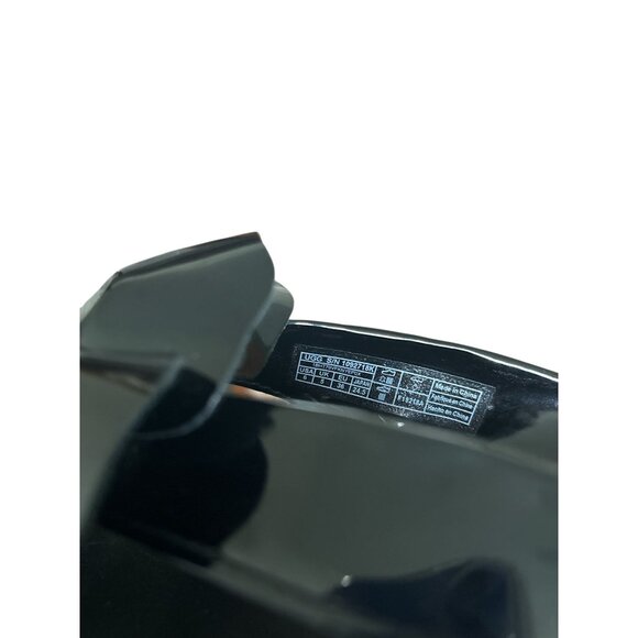 Ugg Womens Poppy Flip Flops Black Fur Pom-Poms Patent Finish Sz 6 Sandals - Picture 2 of 8